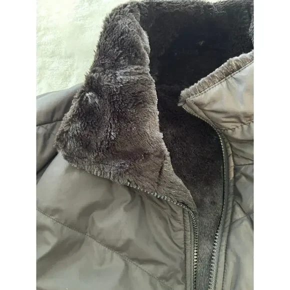 The North Face Womens Large Reversible Jacket Fleece/Puffer with Pockets L/XL XC - Picture 5 of 10